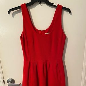 Favorite Banana Republic red dress with pockets!